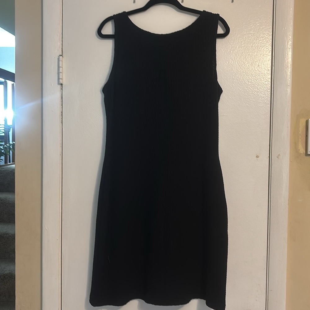 St. John Black Midi Dress - Picture 2 of 7